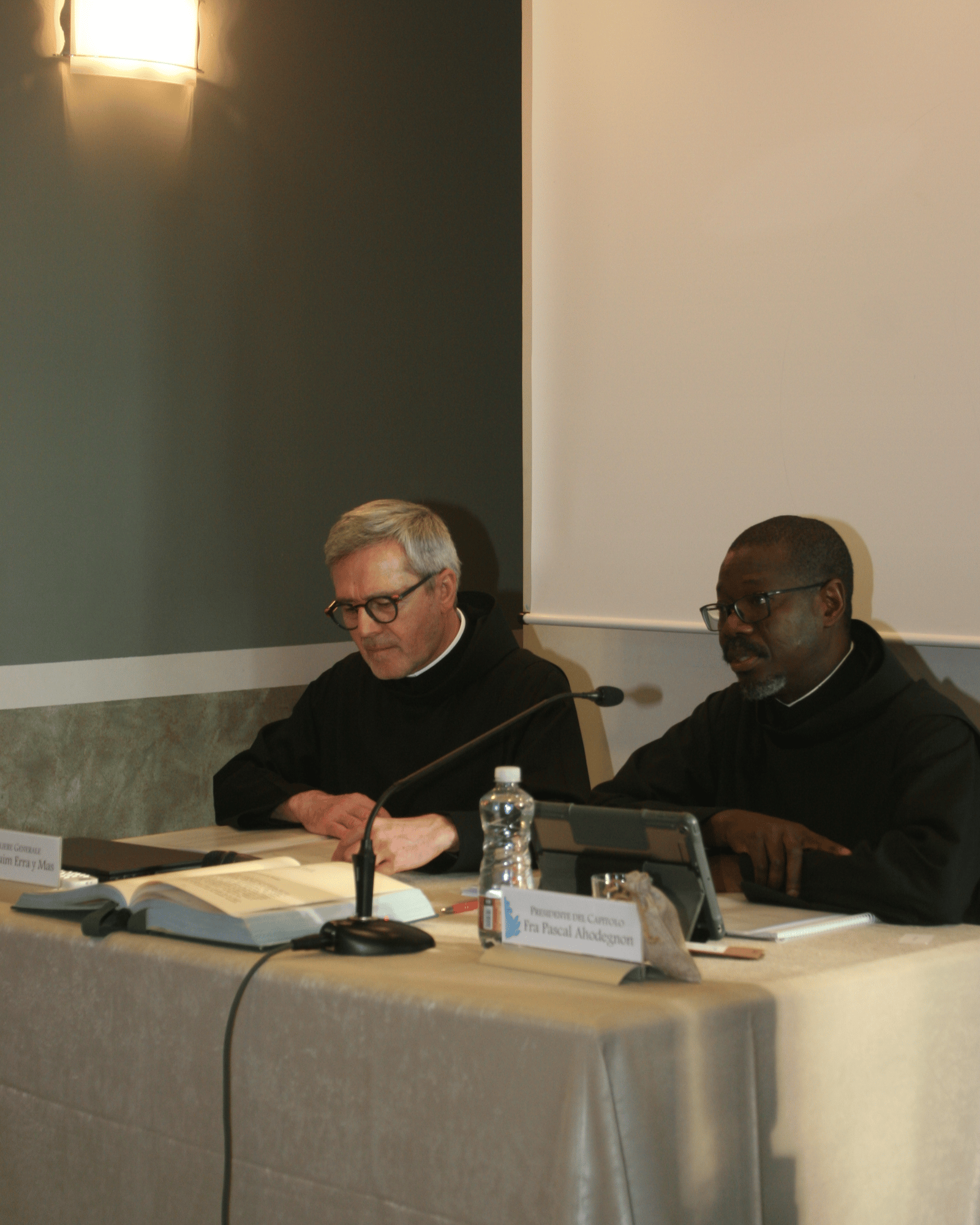 il Rev.mo P.Generale Fra Pascal Ahodegnon e il Consigliere Generale Fra Joaquim Erra y Mas