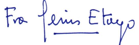 Firma Fra Jesús Etayo